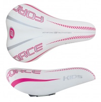 Sedlo dětské FORCE Kids 16"-20" bílo-růžové 