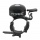 Zvonek FORCE  mini, Fe/plast 22,2-31,8mm, černý