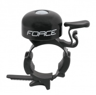 Zvonek FORCE  mini, Fe/plast 22,2-31,8mm, černý