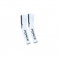 Návleky na ruce FORCE pletené bílé vel. L-XL