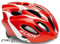 Přilba Rudy Project SNUGGY red/white/silver shiny S/M 52-58cm - doprodej!
