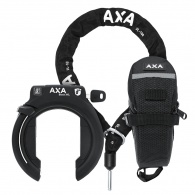 Zámek AXA BLOCK XXL obloukový + řetěz Plug In ULC 100 černý + Outdoor brašna