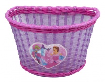 Košík na řídítka dětský Pro-T, fialová-růžová 