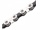 Řetěz KMC X10 stříbrno-černý, 116čl., vč.spojky, mont.balení  