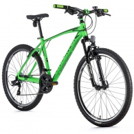 Horské kolo 26" Leader Fox MXC Man 2022 neon zelená /3x7/ vel.14"- AKCE!