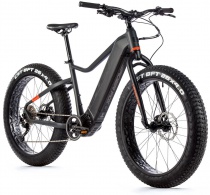 Elektrokolo FAT e-BIKE 26" Leader Fox BRAGA 2023 20Ah šedá mat/oranž vel.20"- AKCE!