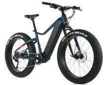 Elektrokolo FAT e-BIKE 26" Leader Fox BRAGA 2023 20Ah tmavo modrá mat/černá vel.20"- AKCE!