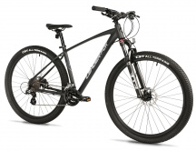 Horské kolo 29" Leader Fox EVOLUTION 2025 černá/bílá /2x8/ vel.16"