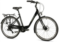 Cestovní kolo 26" Leader Fox DOMESTA 2025 černá vel.17"