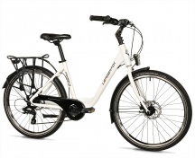 Cestovní kolo 26" Leader Fox DOMESTA 2025 bílá vel.17"
