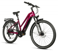 Elektrokolo 28" Leader Fox LUCAS 2025 20Ah, M420, violet/black, dámské 