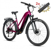 Elektrokolo 28" Leader Fox BARNET dámské 2025, 23,2Ah M510 violet vel.18" -AKCE!