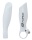 Rohy FORCE AERO 11cm AL bílé lesklé 